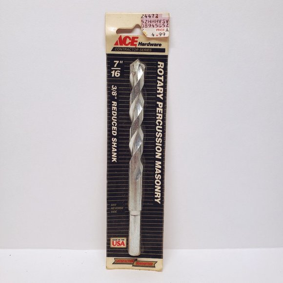 Ace Other Vtg Ace Drill Bit Rotary Percussion Masonry Contractor 38